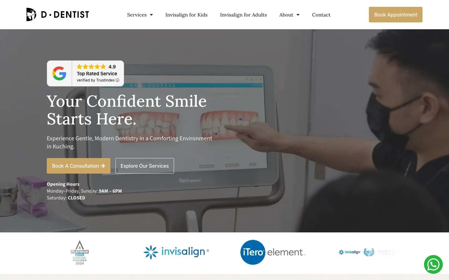 D. Dentist website, built by HPA